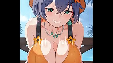 Belle swimsuit paizuri