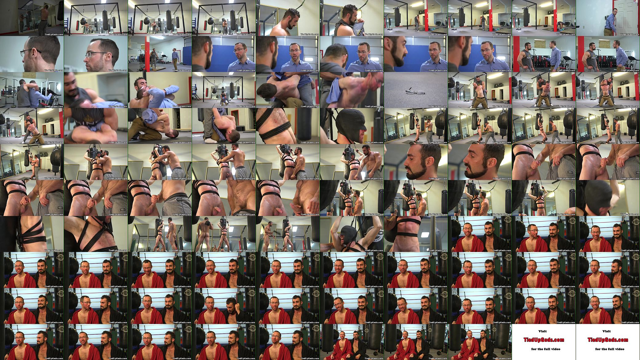 Spex bdsm sub restrained and used as punchbag 预览图