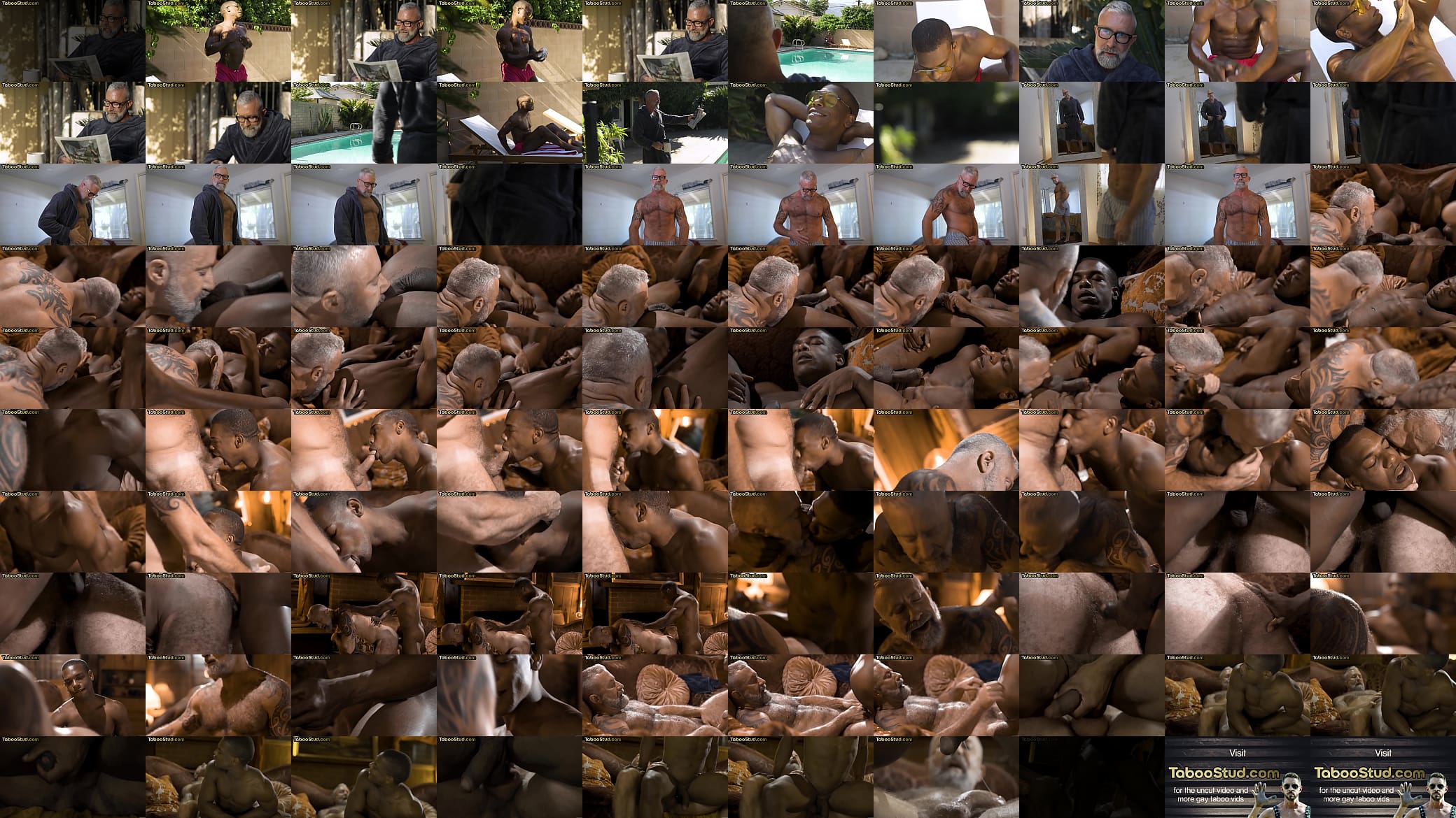 Hairy DILF cums in asshole of black stud after barebacking 预览图