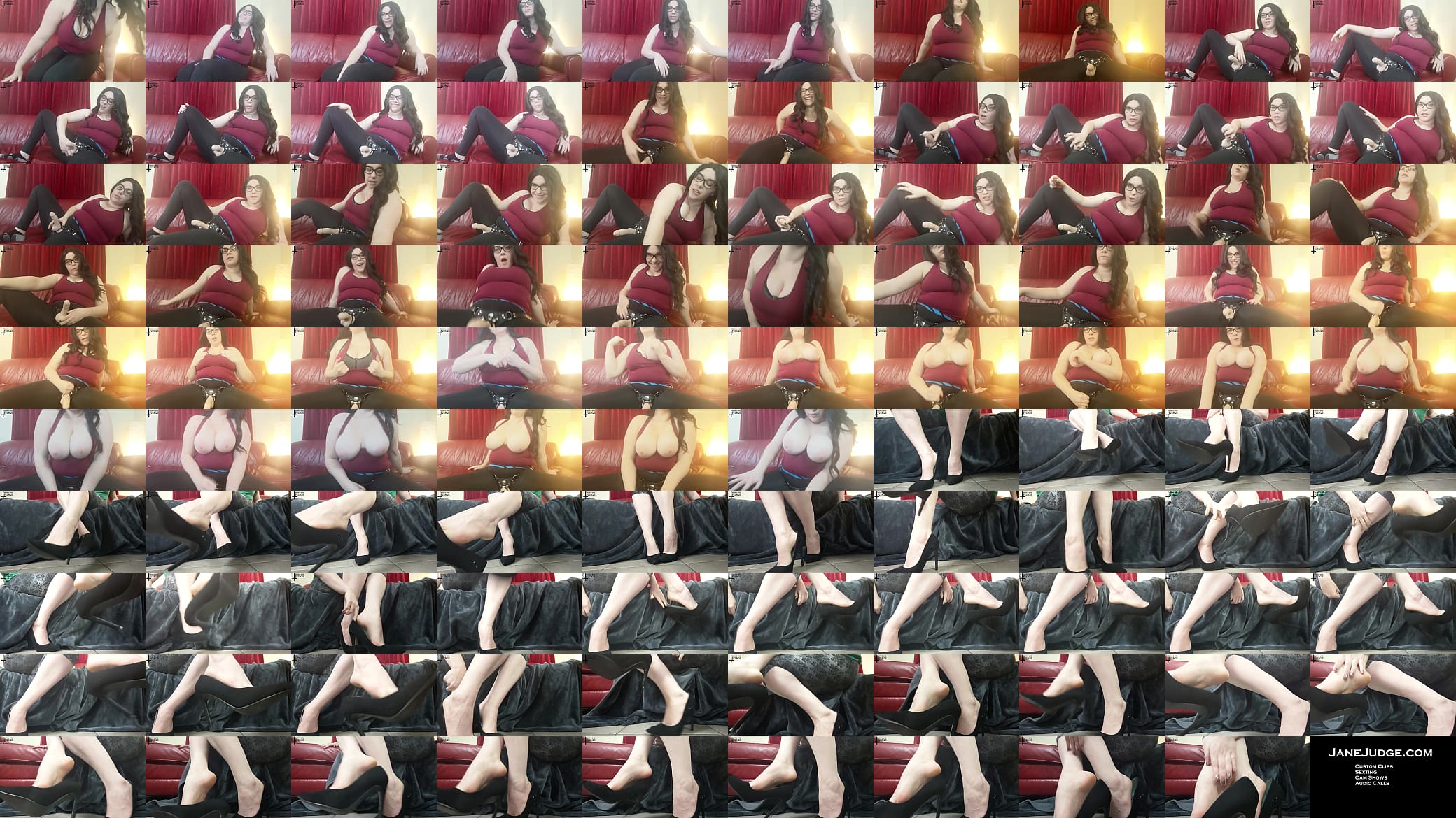 Strapon and Heel Worship Sexting Session with Jane Judge 预览图