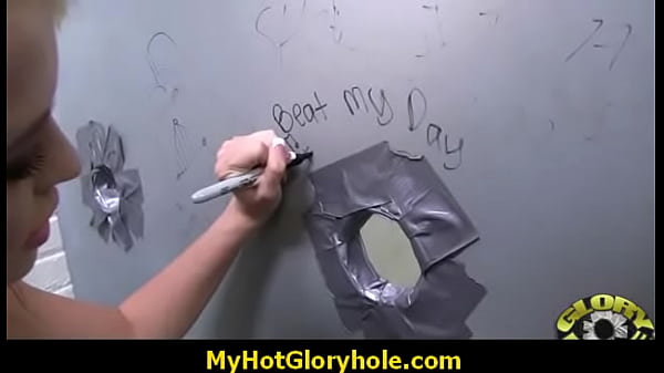 Black monster cock getting sucked by a white la...