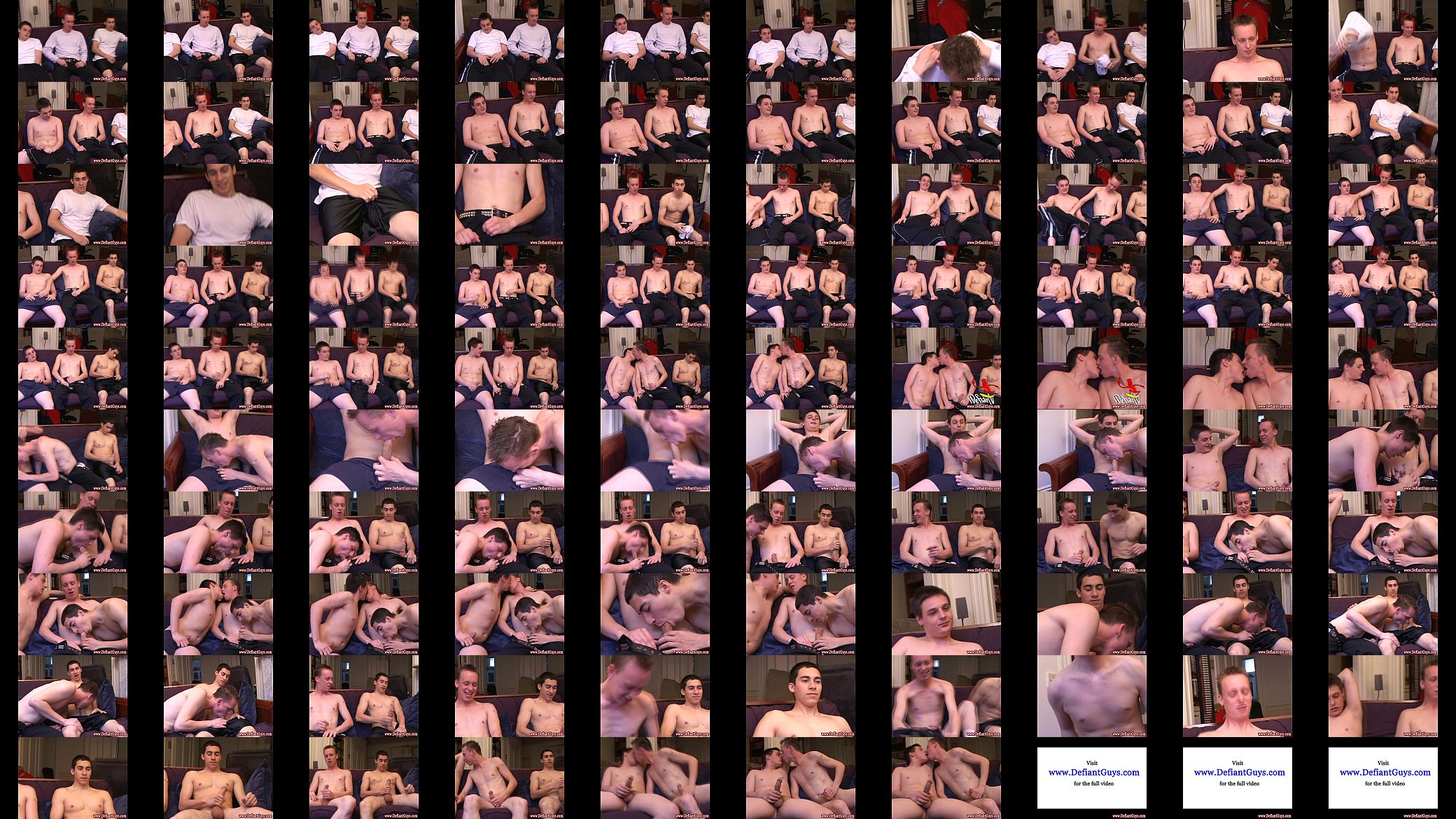 Three horny straight dudes masturbate and make out 预览图