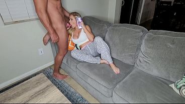 Freeuse Fucked and Creamed While On The Phone With A Friend