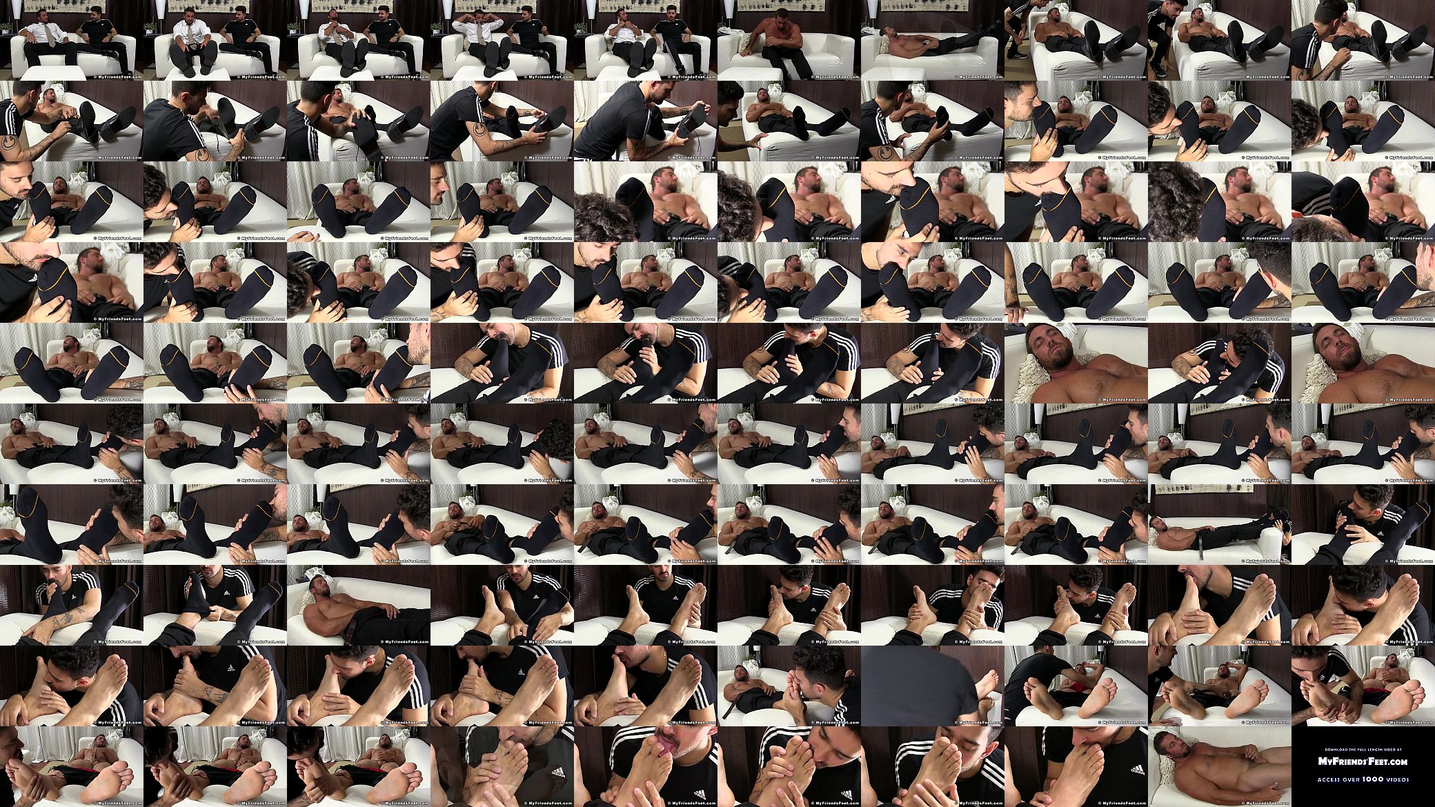 Hunky businessman feet worshiped while jerking off 预览图