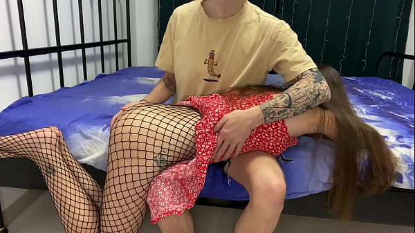 Spanked and fucked his stepsister for misbehaving