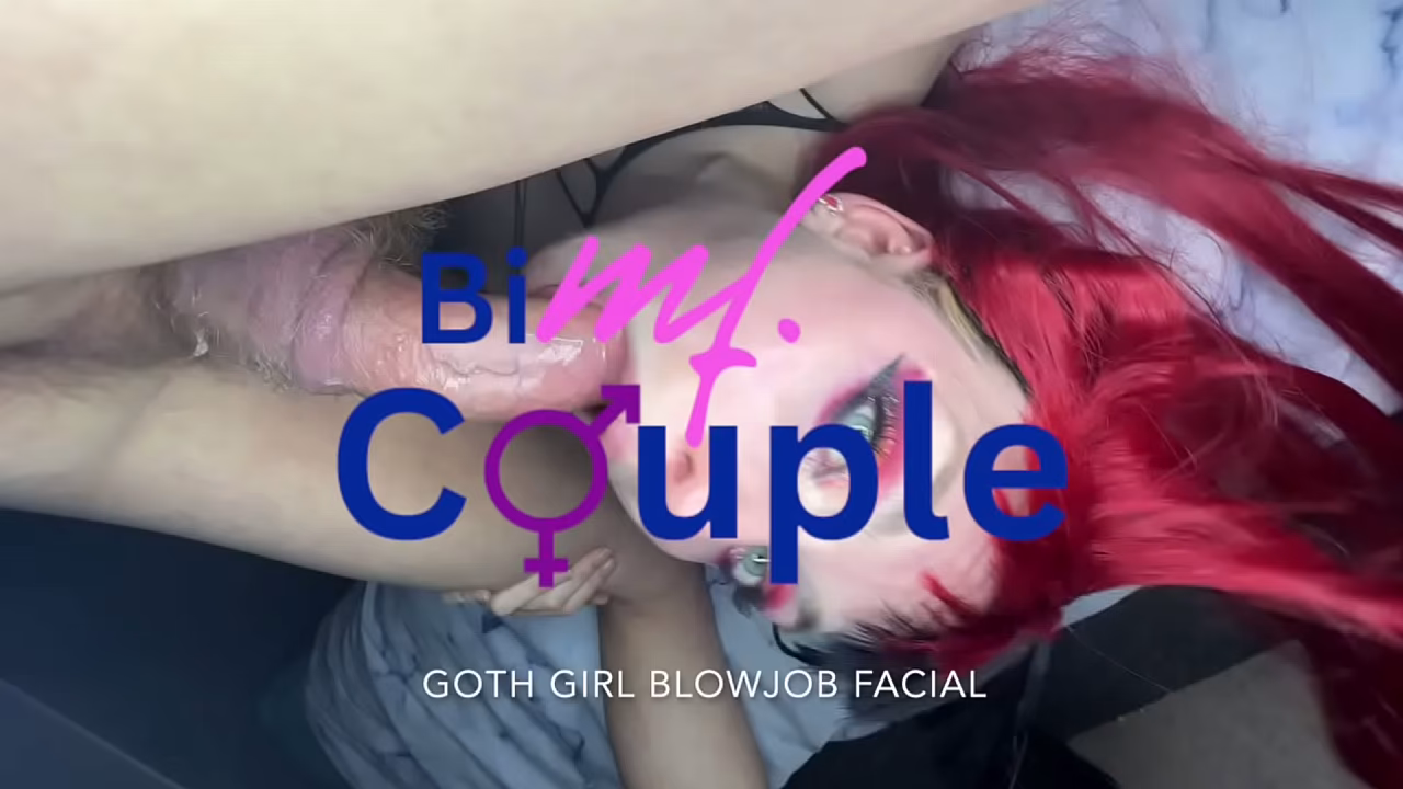 Goth Blows Cock Till It Erupts