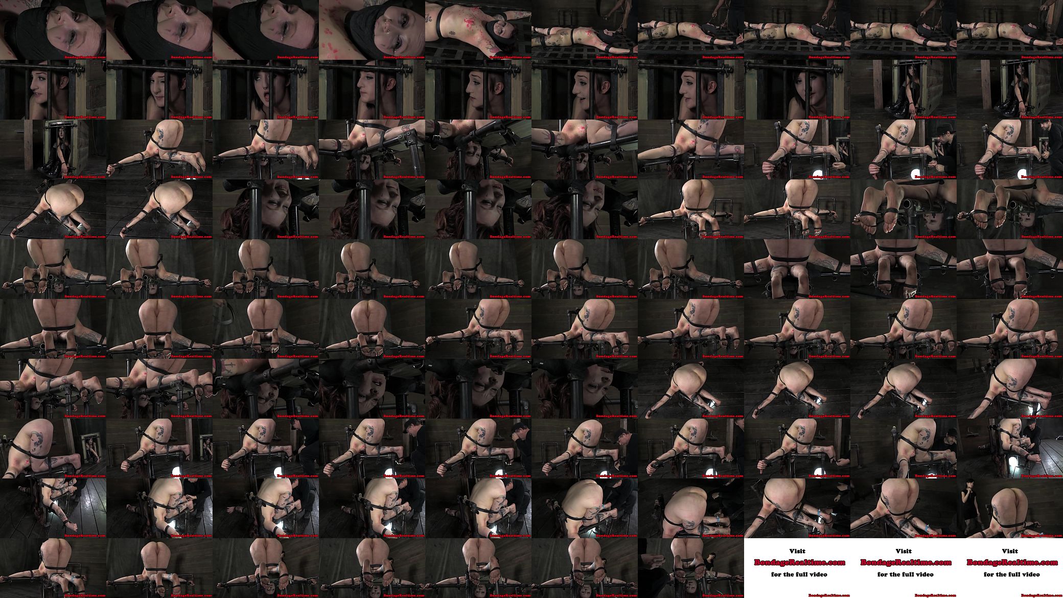 BDSM sub Mollie Rose getting whipped 预览图