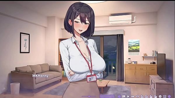 Download Video - Summer Clover Hentai Uncensored Lovey Dovey with my Female Boss Shizuko Missionary Sex Position