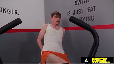 OOPSIE - Two Babes Distract Nicole Arias Gym Session Turning Into Futa Threesome Cum Fest