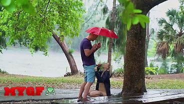 MY GF - Chloe Temple’s Free Spirit Shines As She Gets Fucked In The Rain For Wet Outdoor Sex