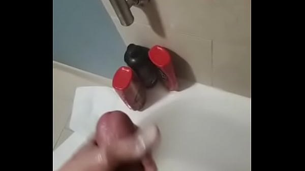 Mec Avec Une Belle Grosse Bite Éjacule
