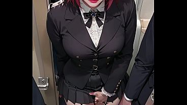 Fucking an old friend in a train to Tokio: Kallen Stadtfeld, an erotic tale / AI Hentai uncensored