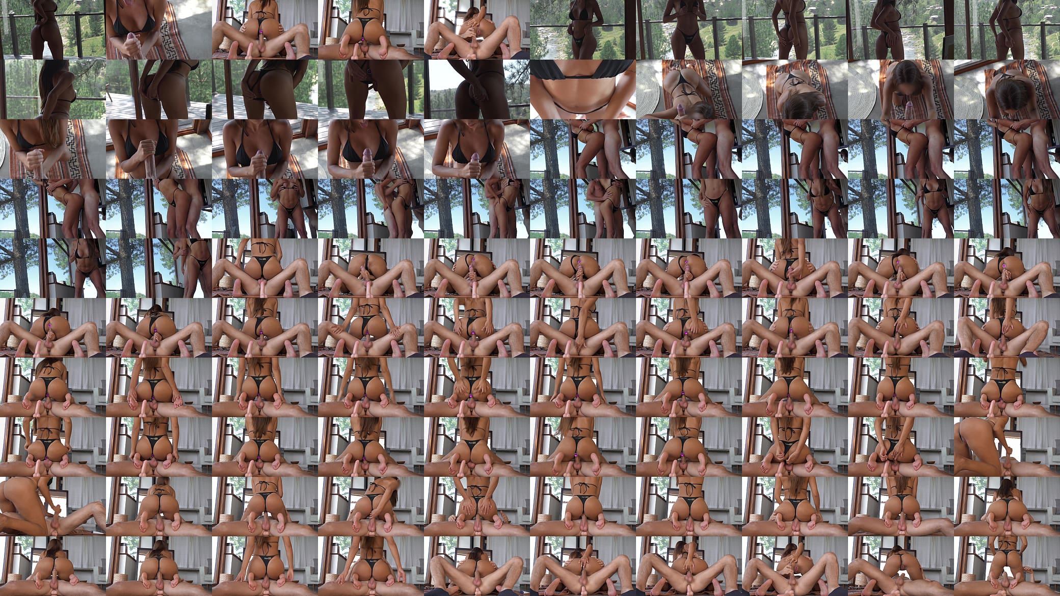 New Heights of Prostate Pleasures: Man Riding Dildo while Fucking Pussy 预览图
