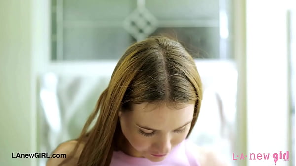Effortlessly beautiful brunette took a shower