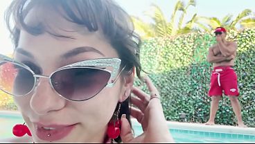 Lifeguard Fucks Slut Poolside As Crowd Watches