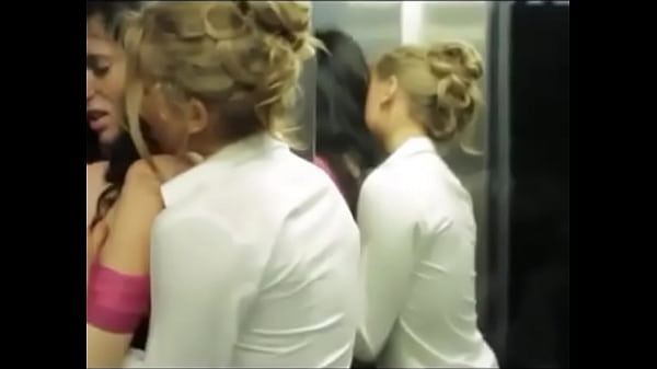 Two lesbian sex in elevator