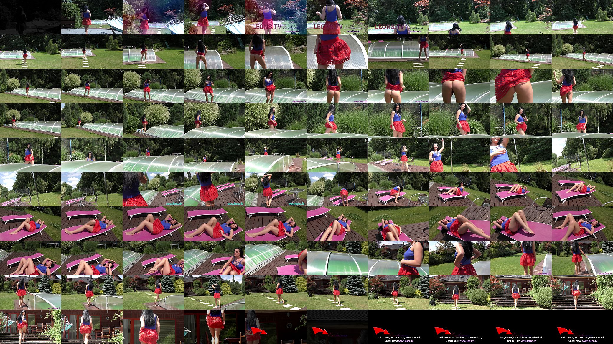 Fresh air for the pussy 4K No Panties Short Skirt in Garden 预览图
