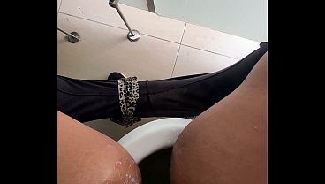 I can't hold back any longer and I'm going to masturbate here in the market