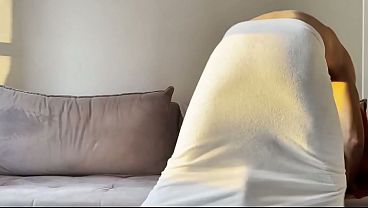Foot to the head and hard pounding in the ass, Brazilian big-assed Melissa Lisboa! (Complete in Sheer and Red)