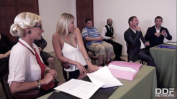 Court day ends with double penetration orgy feat. Aisha & Helena Valentine