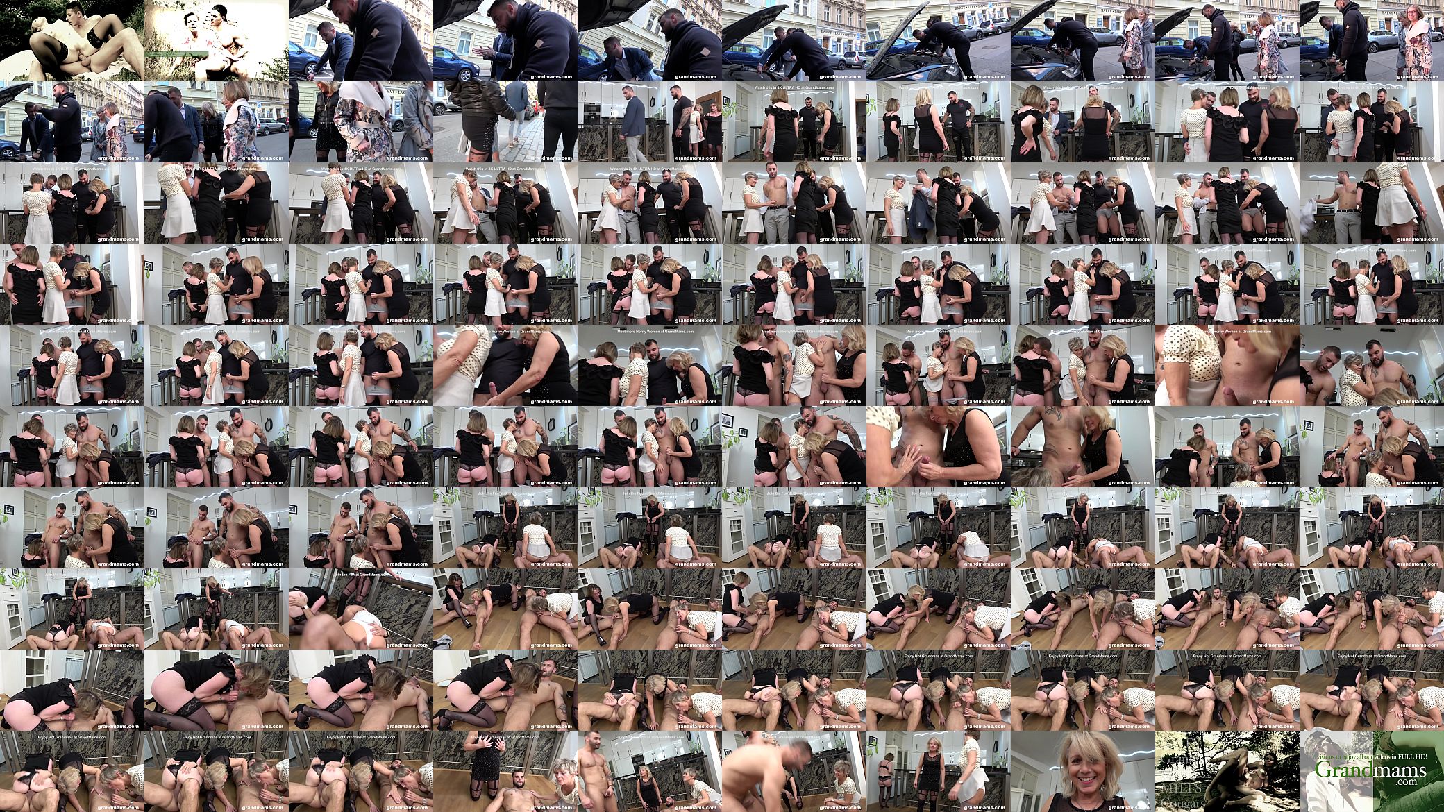 First Ever Granny Orgy! Cock Fest! 预览图