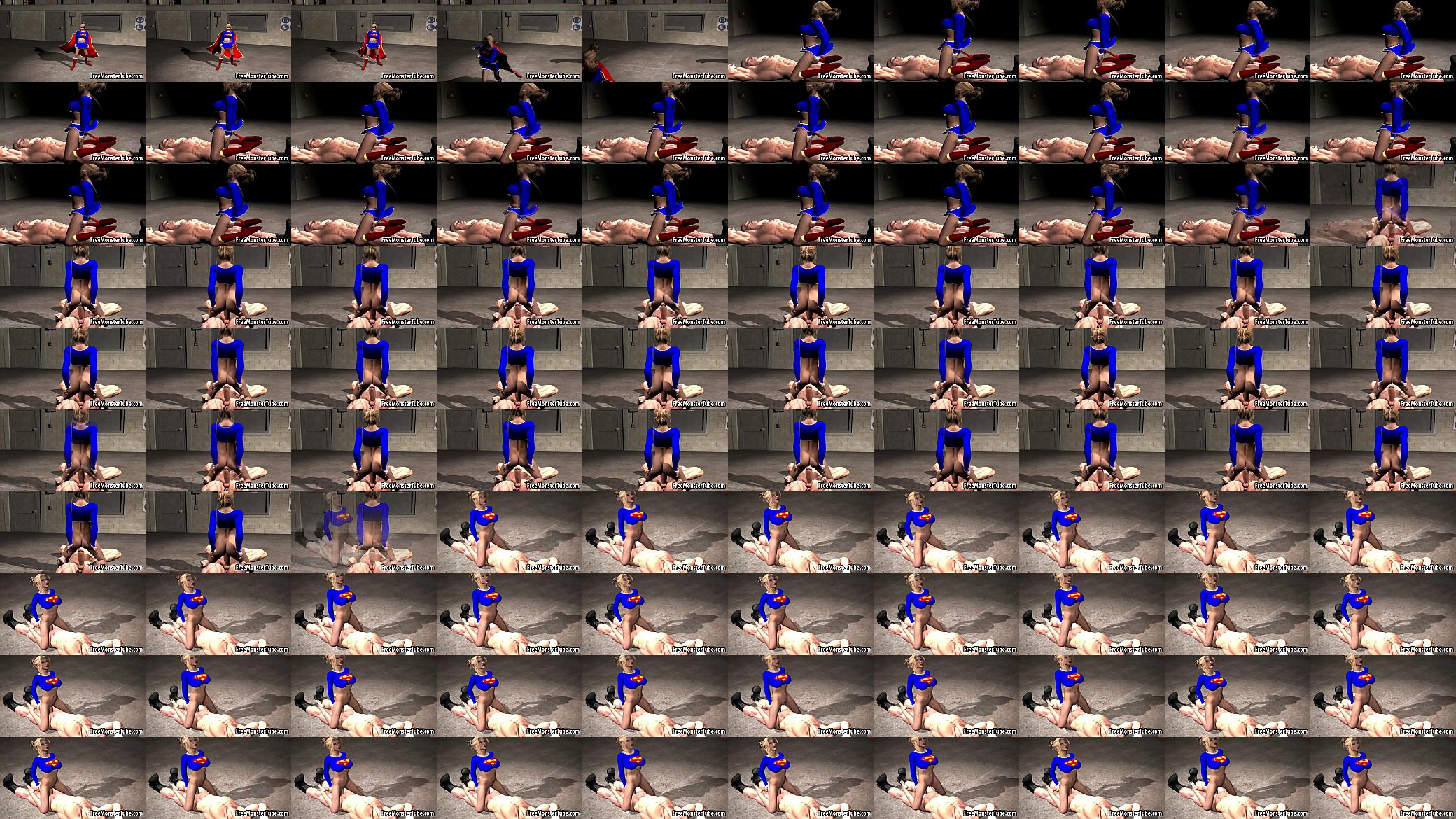 Foxy 3D cartoon Supergirl riding a rock hard cock 预览图