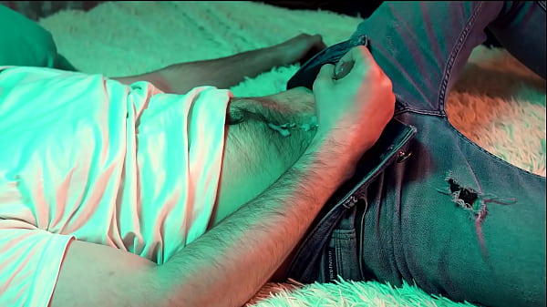 Download Video - a young hot guy watches porn on his phone and jerks off his small cock&period;