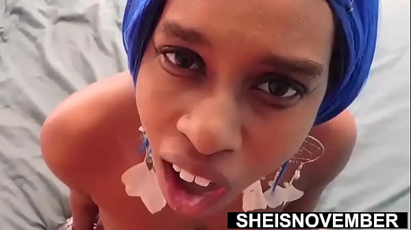 My Wife Was At Work, So I Found My Stepdaughter For A Quick Blowjob, Young Sexy Geek Sheisnovember Kneeling On Bed, Horny Stepdad BBC Inside Her Mouth, Naked With Large Nipples And Natural Tits Sagging Before Cumshot Fauxcest By Msnovember