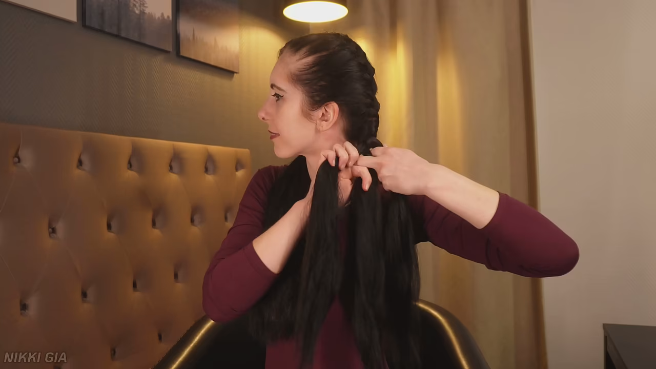 She'_ll show you how she does two French braids