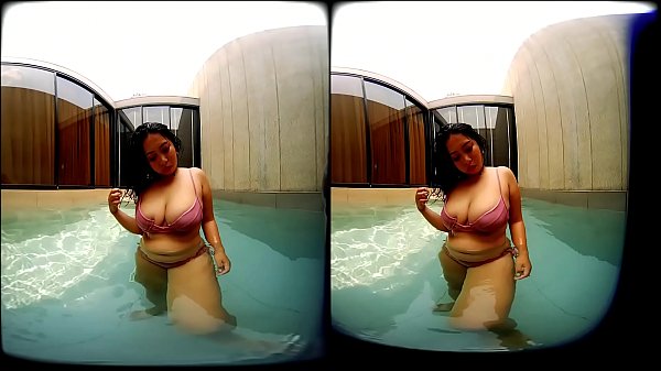 Download Video - VRpussyVision&period;com - Girl with big tits in the pool