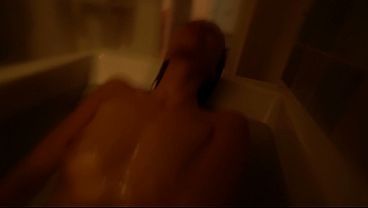 I fuck her while she's soaking wet in the shower