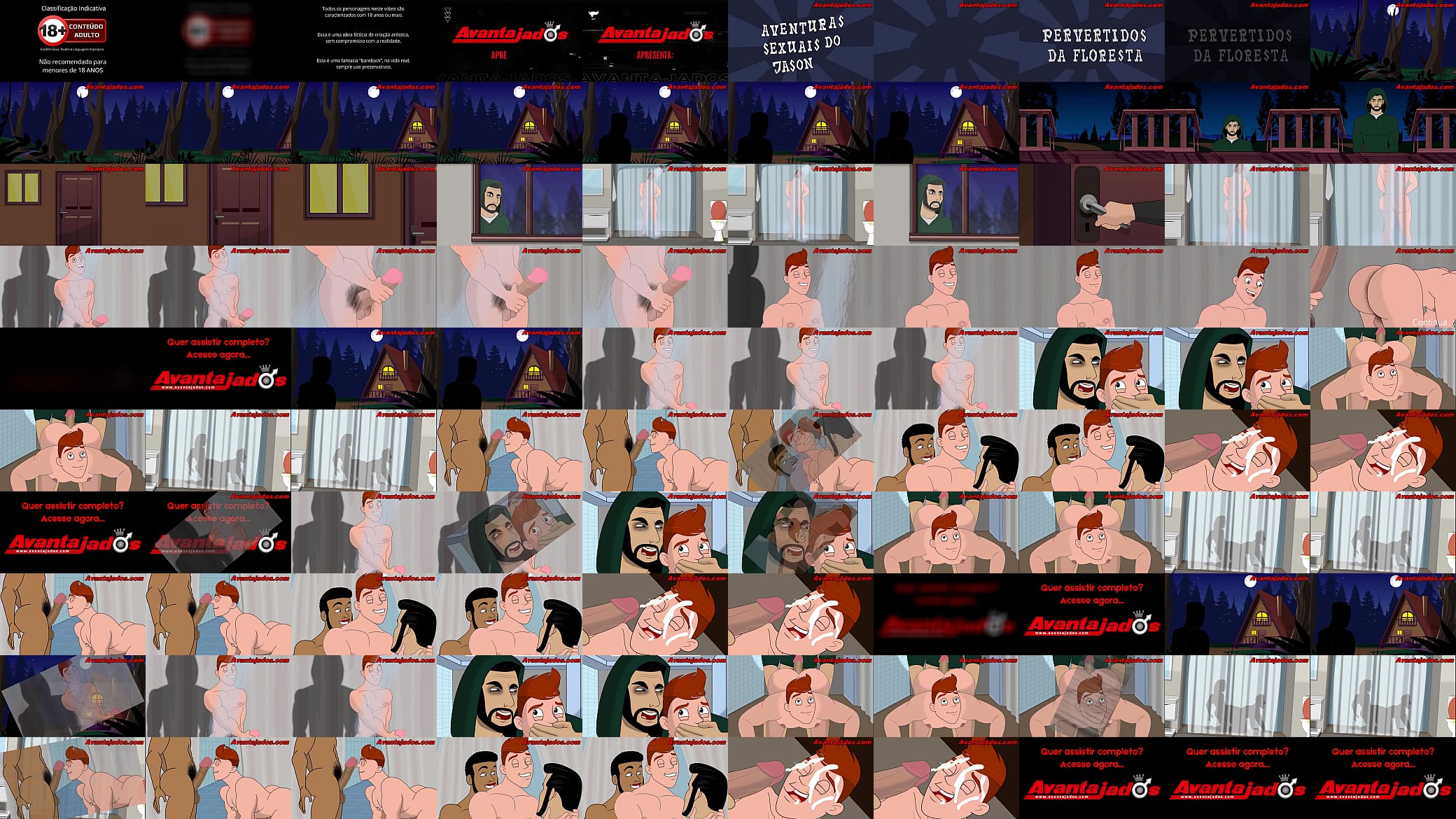 Desenho Porno Gay o Bundudo na Cabana 预览图