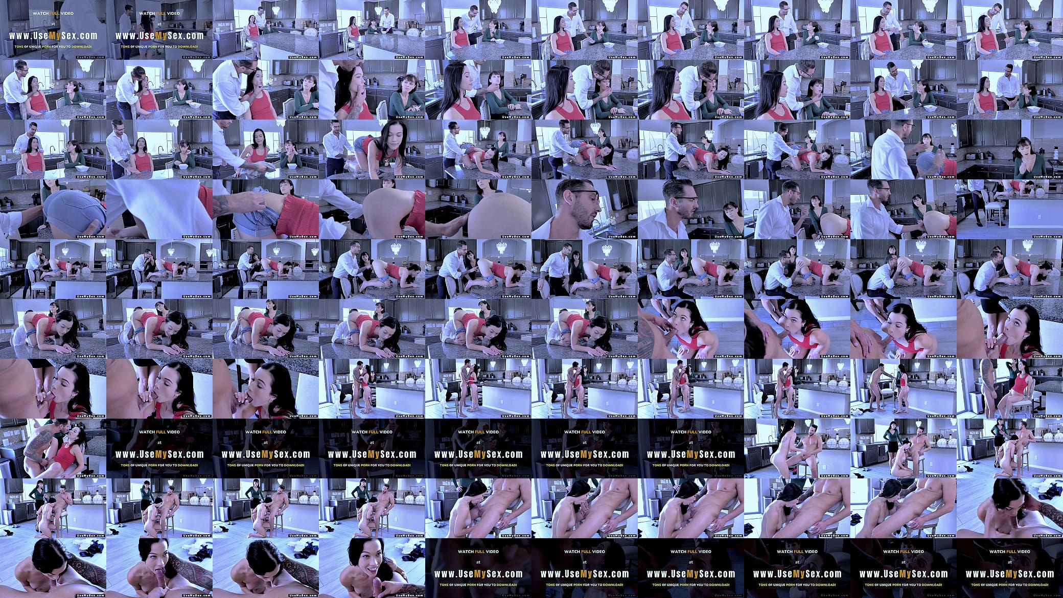 My stepmom came personally to check out the lessons of the teacher she hired for me, I stayed in the doggy position on the table and he sucked my pussy in front of my stepmom 预览图