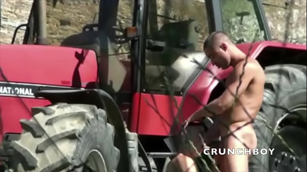 Straight boy fucked by BRICE FARMER outdoor