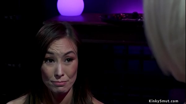MILF lezdom anal fucks tiny tits babe
