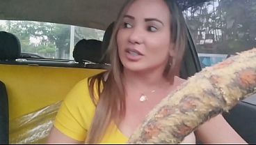 I've never ridden a ride with a hot and naughty app driver. Look what happened on the trip!