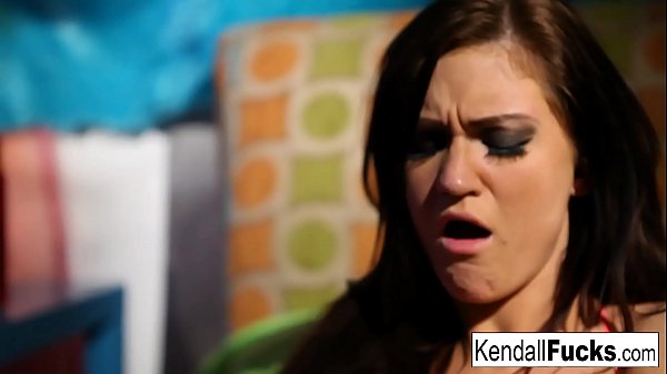 Kendall Karson plays with her amazing tits and ...