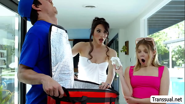 Cock hungry TS stepmom steals stepdaughters dick