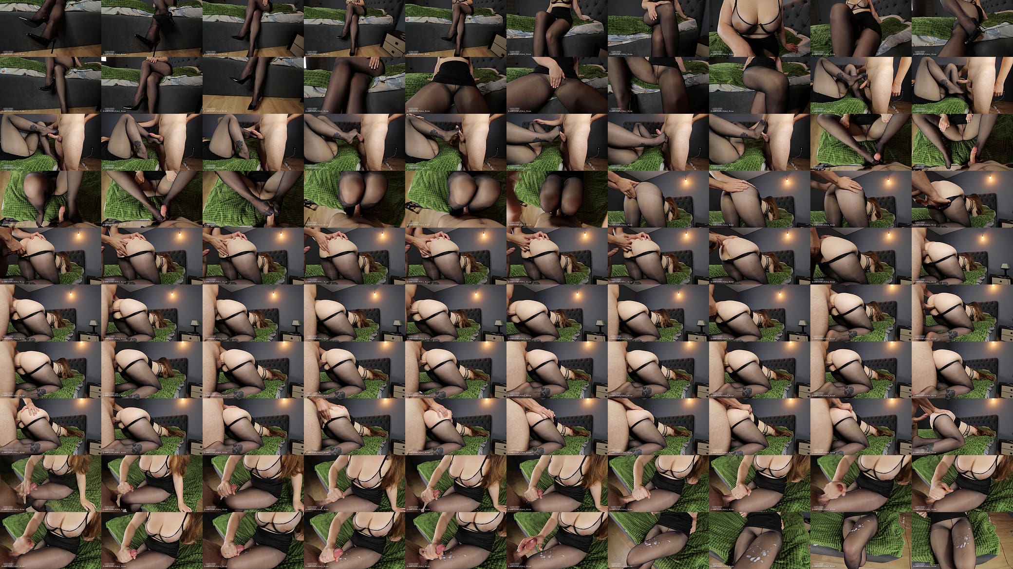 Fucked a big ass girlfriend in pantyhose and cum on her legs - foot fetish 预览图