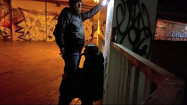 Whore degraded in parking garage