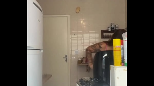 Husband caught me red-handed washing the balcony in a bikini