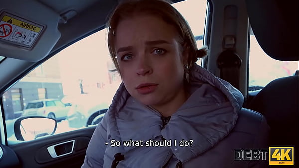 DEBT4k. Young debtor with cute face thinks sex is better than penalty