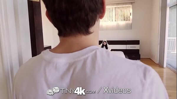 Tiny4k Petite brunette Adria Rae tied up fantasy fetish fuck