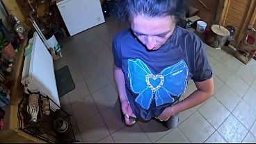 Tight Jeans Dance Slut Gagging Facefuck & Cum on My Tangas