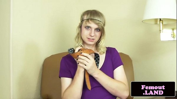 Download Video - Transitioning amateur tgirl solo masturbating