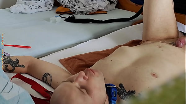 Download Video - Nuts Teabag&comma; Rimjob&comma; Foot Spanking&comma; Edging & Dirty Fun with Hogtied Twink