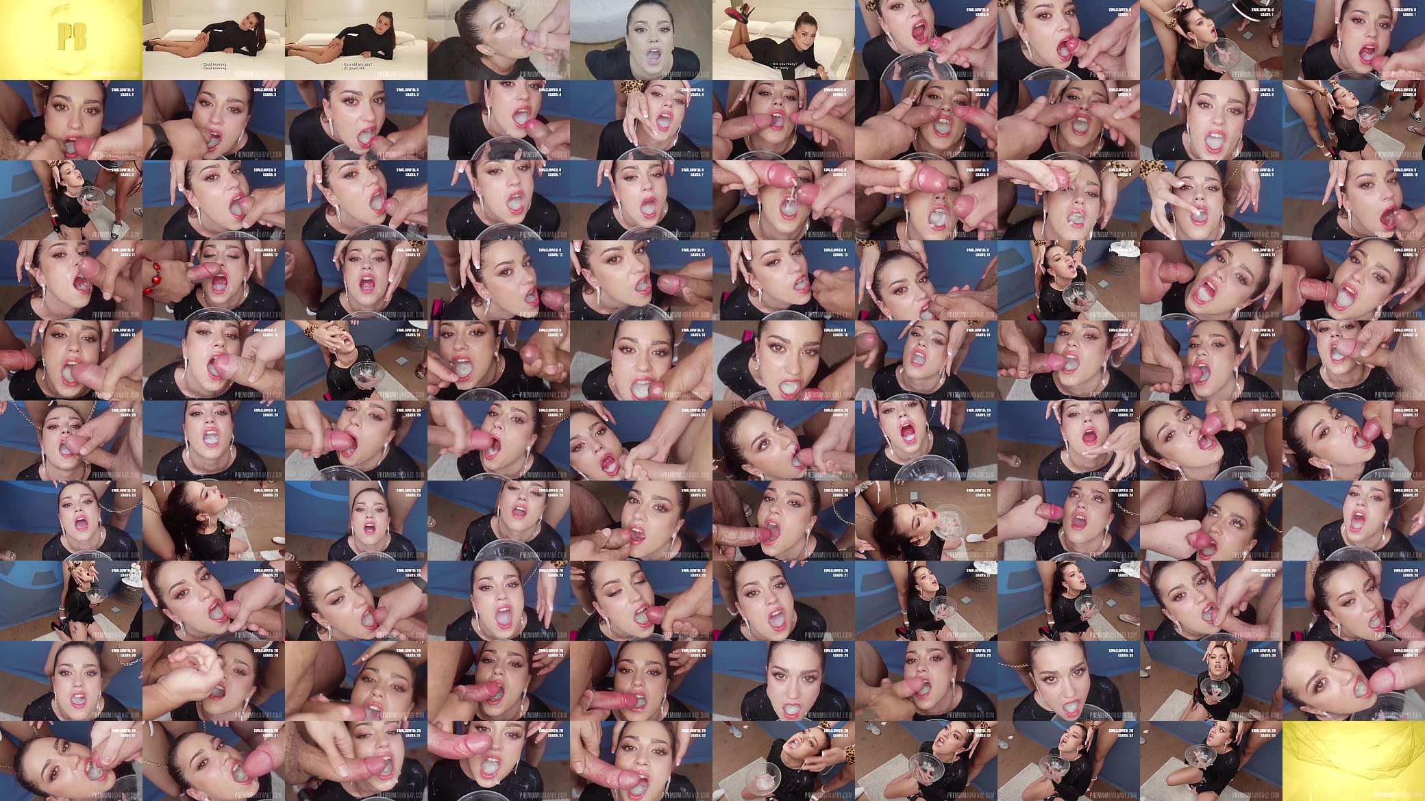 PremiumBukkake - Andrea swallows 67 huge mouthful cumshots 预览图