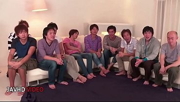 Mihono's Wild Asian Gangbang Blowjob Extravaganza