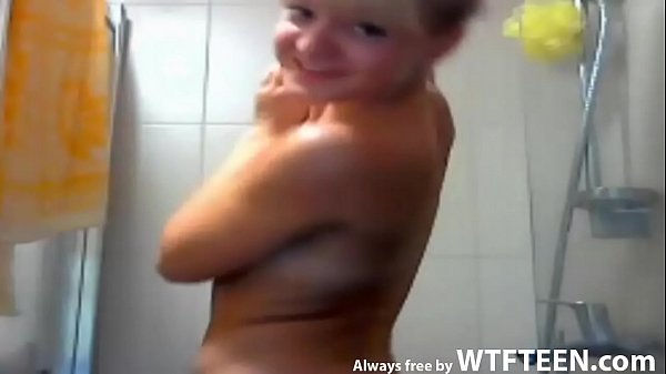 My Lovely Cutie Is Smiling And Washing Her Amazingly Hot Body Always free by WTFteen.com