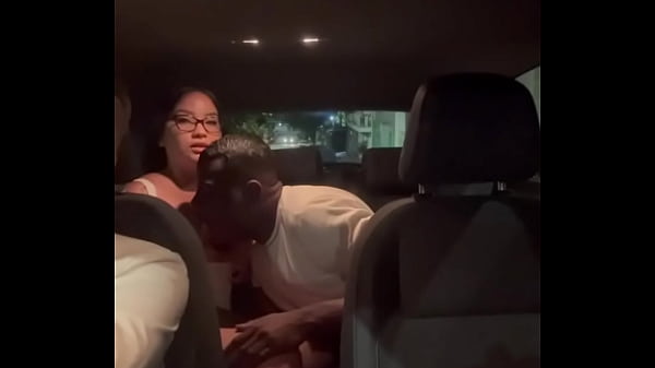 Boss offered his hot Asian wife to the gifted black guy who cummed in her pussy